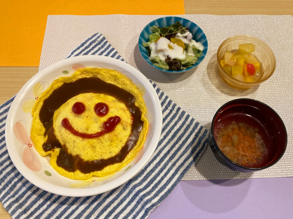 特別養護老人ホーム ル・リアンふかみで、令和8年10月31日(土)に提供した「ハロウィンメニュー」の写真です!